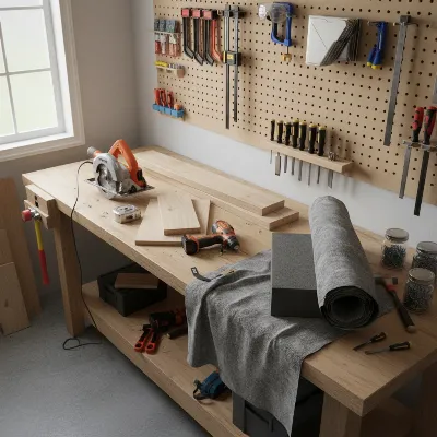 Essential tools and materials for building a DIY wood weight bench safely at home
