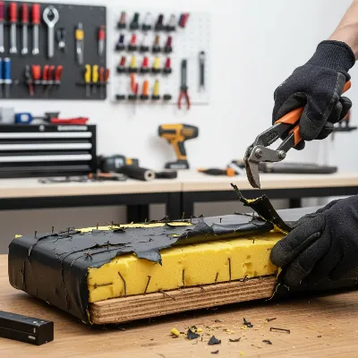 How to Quickly Reupholster a Torn Weight Bench DIY